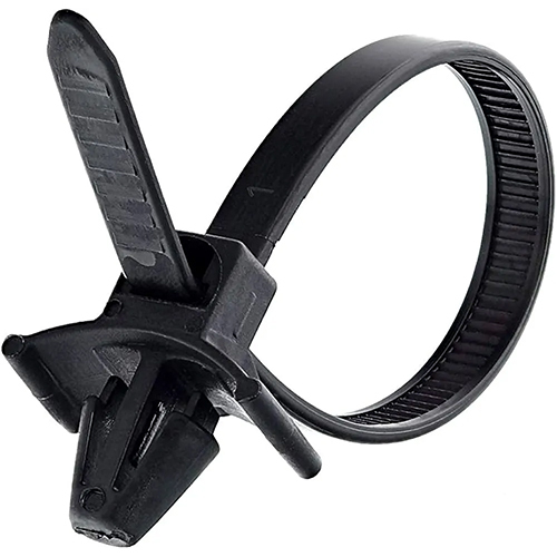 Push mount tie