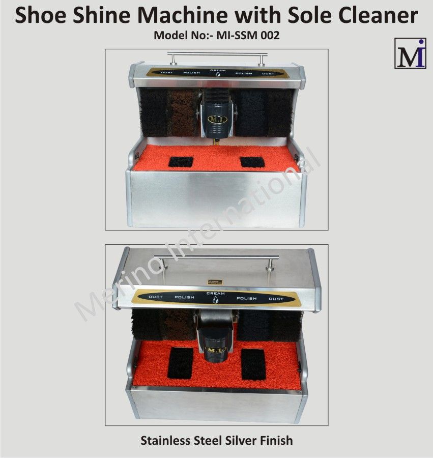 Shoe Shining Machine with Sole Cleaning