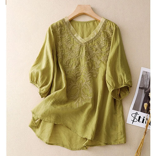 Embroidered Casual Wear Stylish Tunic - Feature: Washable