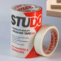 Studo Masking Tape - Kraft Paper Material, Single-sided Adhesive, White Color | Strong, Durable, Residue-free For Easy Application