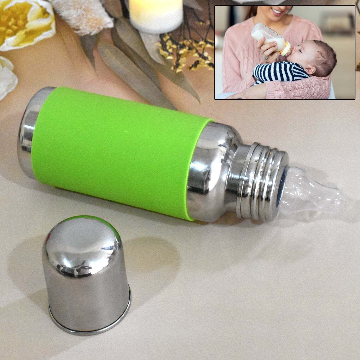 Stainless Steel Baby Feeding Bottles By Deodap International Private Limited