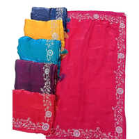 Ladies Fendi Handwork Saree - Art Silk, Multicolor with Intricate Hand Embroidery | Luxurious Draping for Casual Occasions