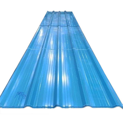 Triple Ripped Trapezoidal Profile Sheet - Color: Blue