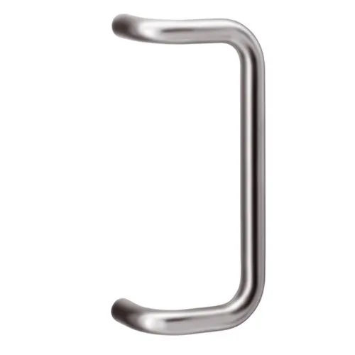 Offset Door Pull Handle - Color: Silver