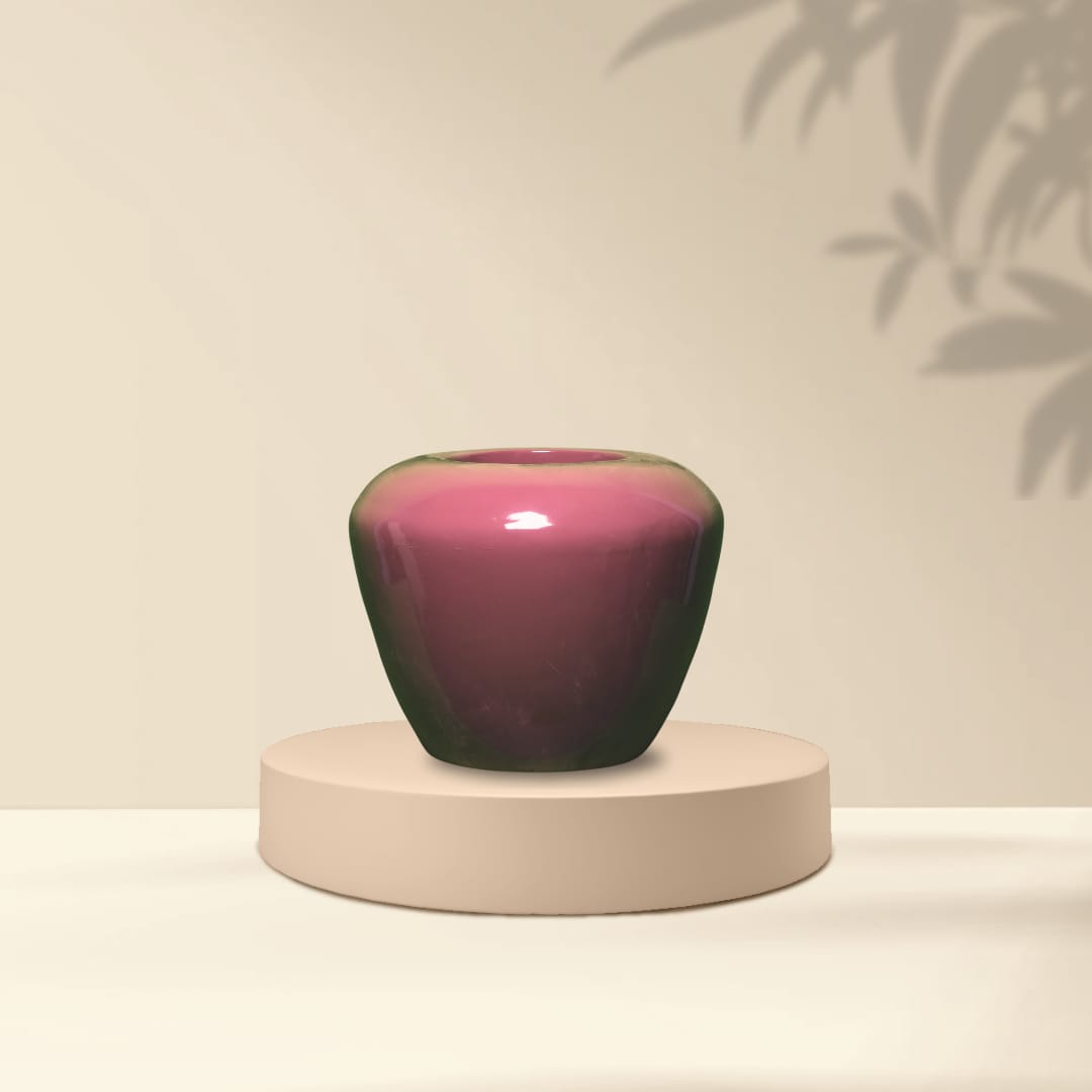 Frp Rectangular Planters - Ceramic, 3x2 Inch Dimensions, Polished Golden Finish | Elegant, Durable, Sophisticated Garden Decor
