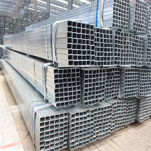 Galvanized Square Pipe - Color: Silver