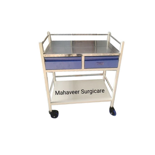 Ms Hospital Medicine Trolley - Color: Silver