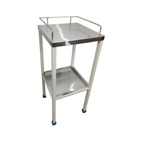 Ss Top Bedside Table - Color: Silver