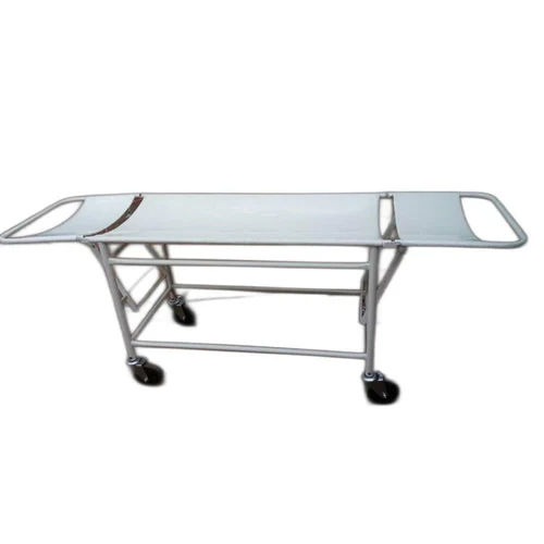 Folding Type Stretcher Trolley - Color: Silver