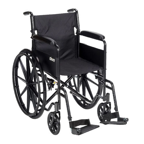 Ms Folding Manual Wheelchair - Frame Finish: Powder Coated