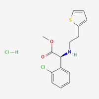 (D-(+)-Methyl-(2-thienylethamino)(2-chlorophenyl)acetate hydrochloride