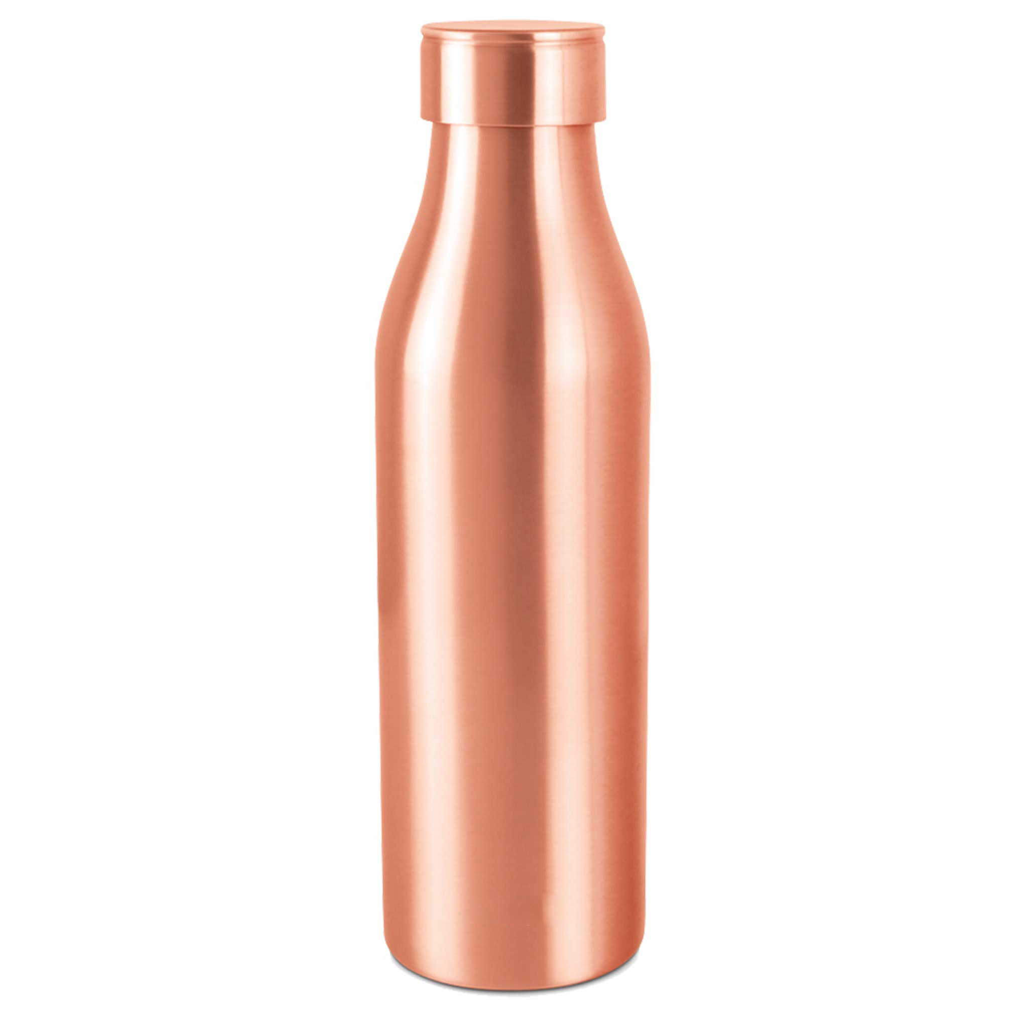 Copper Delight 1000 Ml Drinking Water Bottle - Metal, 1 Ltr Capacity, Customized Sizes, Matte Finish, Screw Cap Closure, Ideal For Beverages