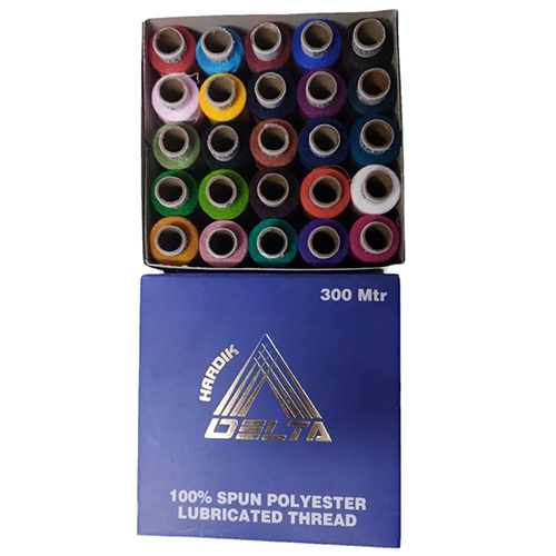 Delta 300 Meter Sewing Spun Polyester Thread - 100% Polyester, 300 Meters, Multicolor Options | Lightweight, Durable, Perfect for Delicate Fabrics