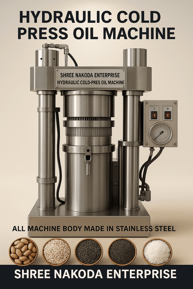 CASTOR SEED HYDRAULIC OIL PRESS MACHINE
