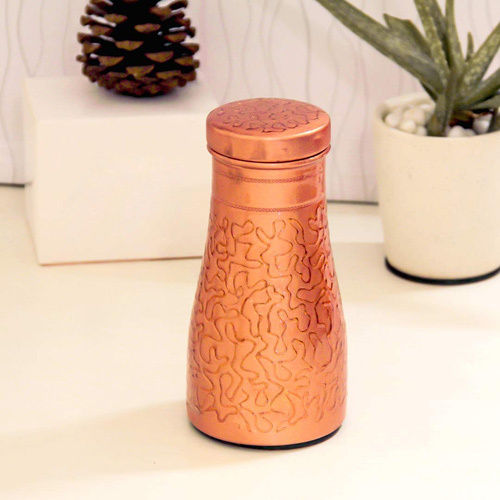 Copper Sugar Pot - Shape: Round