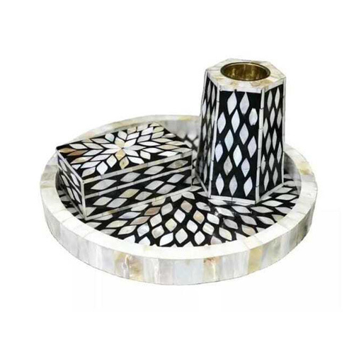 Bone Inlay Bakhoor Burner Set