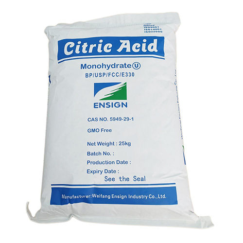 Cas No.-5949-29-1 Citric Acid Monohydrate