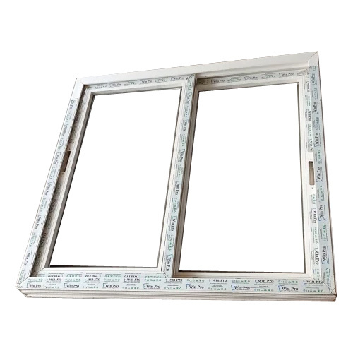 2.5 Track Upvc French Window - Color: White