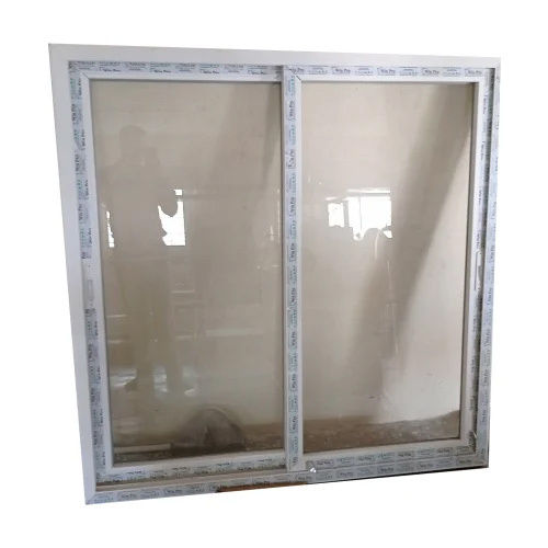 2 Track Upvc Sliding Windows - Color: White