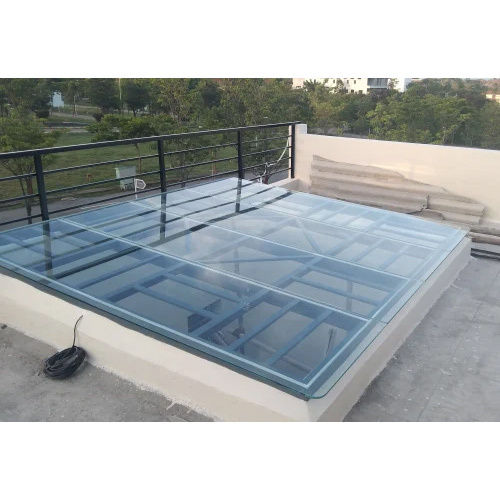 12Mm Toughened Glass Canopy Work - Color: Multicolor