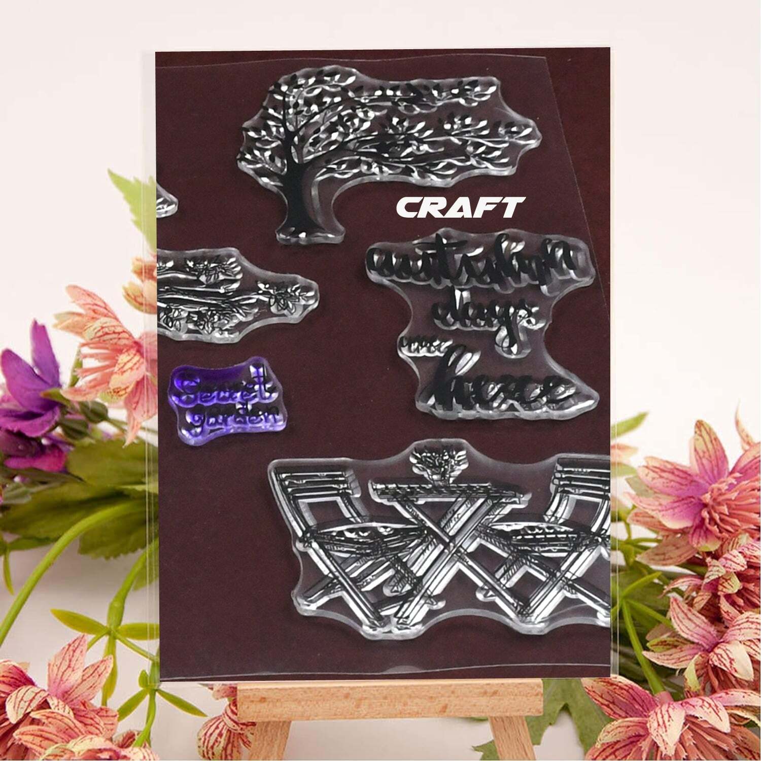 Reusable Transparent Rubber Stamp For Paper Craftss