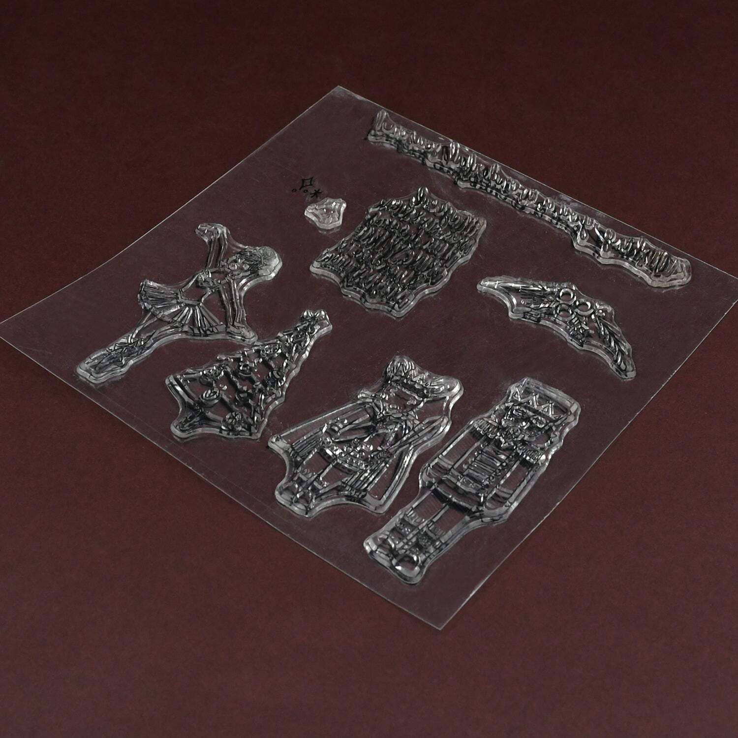 Reusable Transparent Rubber Stamp For Paper Craftss