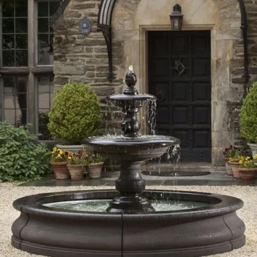 Black Marble Fountain - Power Source: Electric