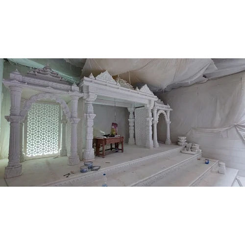 White Marble Home Temple - Feature: Easy To Clean