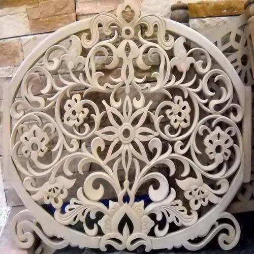 Decorative Stone Jali - Color: White