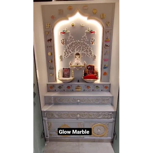 Makrana White Marble Temple - Feature: Easy To Clean