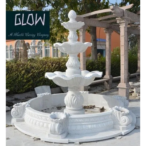 Three Tier Fountain - Color: White