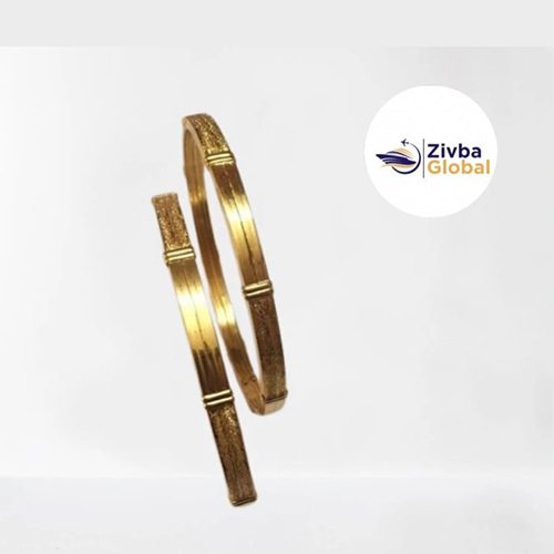 Gold Set of 2 Bangles for Women