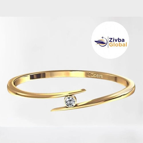 Gold Set Of 1 Kada (Bangles) For Women - Color: Golden