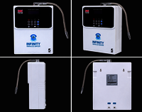 Infinity Miracle Water Ionizer - 5 Platinum-coated Titanium Plates, Auto Cleaning, Wall Mounted Or Tabletop Design, Smart Filter Technology, Large Lcd Panel With Voice Guidance
