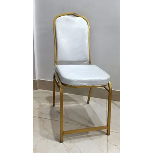 Golden Malasiya Banquet Chair - Color: White