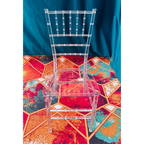 Plastic Chiavari Transparent Chair Marble