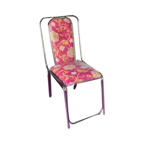 Medium Back Stainless Steel Chair - Color: Multi Colour