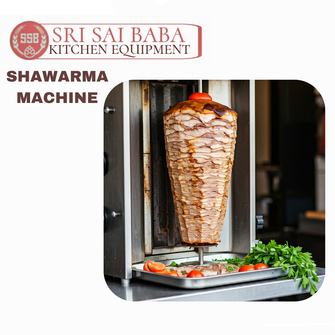 Shawarma Machine - Stainless Steel Semi Automatic Gas-powered Equipment For Efficient Cooking