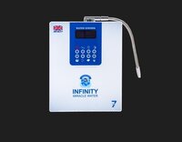 Alkaline Water Machine - 7 Platinum-coated Titanium Plates, Automatic Cleaning, 5 Water Types, Large Lcd Panel, Compact Design, Voice Guidance