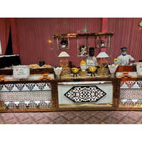 Steel Catering Counter - Color: Brown