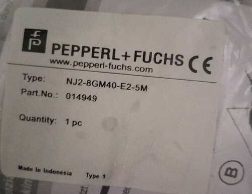 PEPPERL & FUCHS PROXIMITY SENSOR,NJ2-8GM40-E2-5M