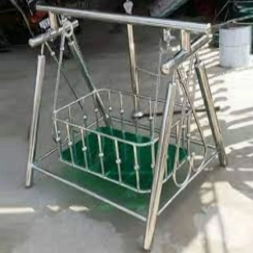 Stainless Steel Baby Cradle - Color: Green