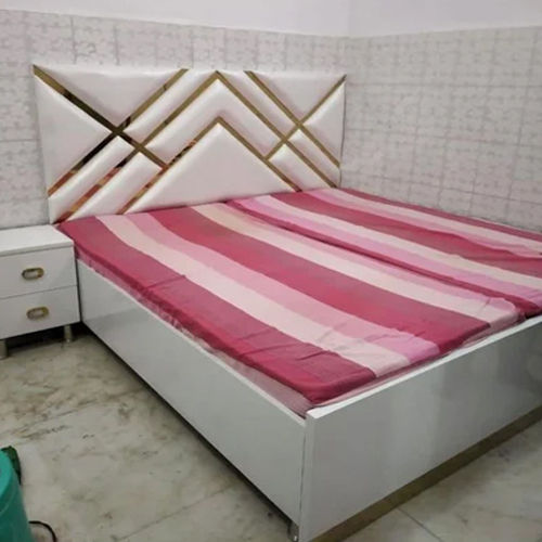 Designer Wooden Bed - Assembly: No Assembly Required