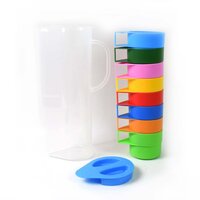 Rainbow Picnic Plastic Pitchers