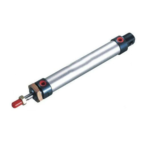 Double Acting Pneumatic Cylinder - Color: Silver