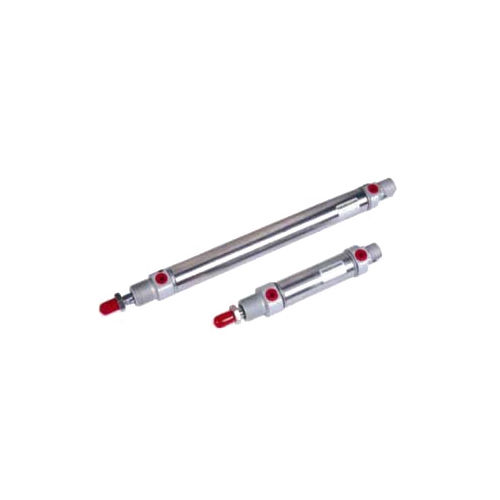 Ma Series Iso6432 Stainless Steel Cylinder - Color: Silver And Red