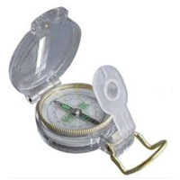 Direction Lensatic Compass - Plastic, Compact Size, White Color | Automatic Operation, Durable & Lightweight For Industrial Use, Weather Resistant