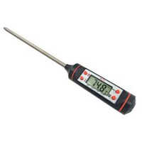 Digital Food Thermometer - High-quality Metal, Manual Operation, Silver Finish | Accurate Readings, Wide Temperature Range For Industrial Use