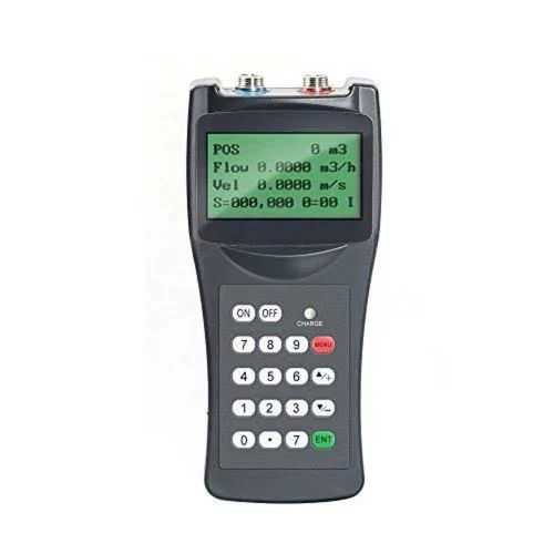 Digital Display Ultrasonic Flow Meter - Color: Black