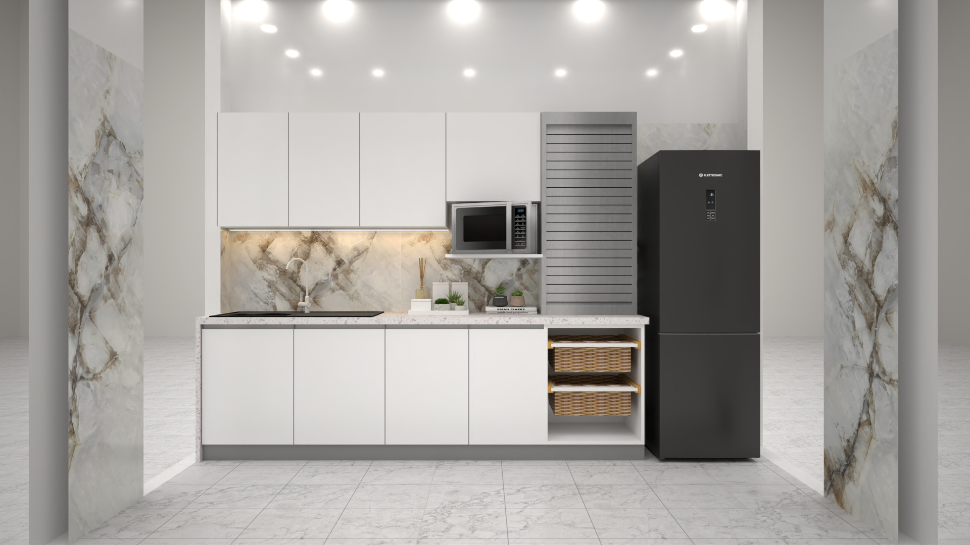 Parallel Shape Modular Kitchen - Brand Name: Jindal Steel